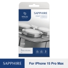 IMOS Sapphire Lens Protector PVD Stainless Frame for iPhone 15 Pro Max