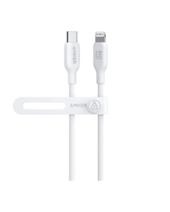 สายชาร์จ Anker 542 USB-C to Lightning สีขาว ความยาว 90 ซม. สำหรับชาร์จ iPhone และ iPad แบรนด์ ANKER