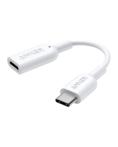 สายแปลงหูฟัง Anker USB-C to Lightning Audio Adapter สีขาว สำหรับ iPhone, iPad Pro, Mac หรือคอมพิวเตอร์ Windows 10 ของคุณ