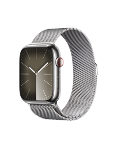 Watch Series 9 Silver Stainless Steel Case with Silver Milanese Loop