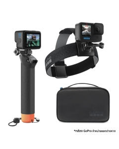 ชุดอุปกรณ์เสริม Kits Adventure Kit 3.0 มีด้ามจับแบบลอยนํ้า สายรัดศีรษะ คลิปหนีบกล้อง กระเป๋าพกพา
