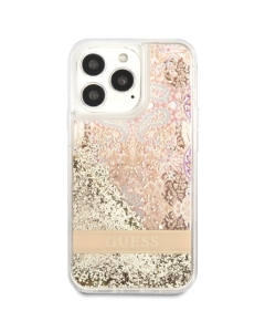 เคส Liquid Glitter สำหรับ iPhone 14 Pro Max ลาย Paisley/Gold